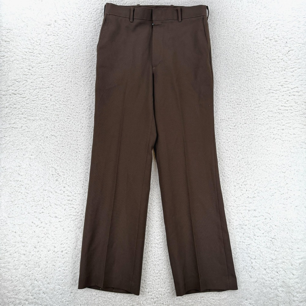 Vintage Levis Action Slacks Pants Mens 31x32 Brown Dress Slacks Office Wear